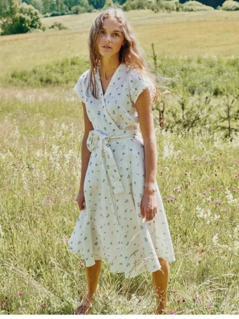 NotPerfectLinen Cannes 2 Wrap Dress